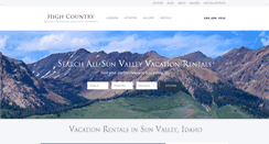 Desktop Screenshot of highcountry-rentals.com